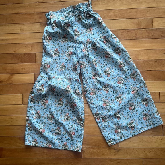 Paper bag waist wide leg pants 9 - Picture 2 of 14